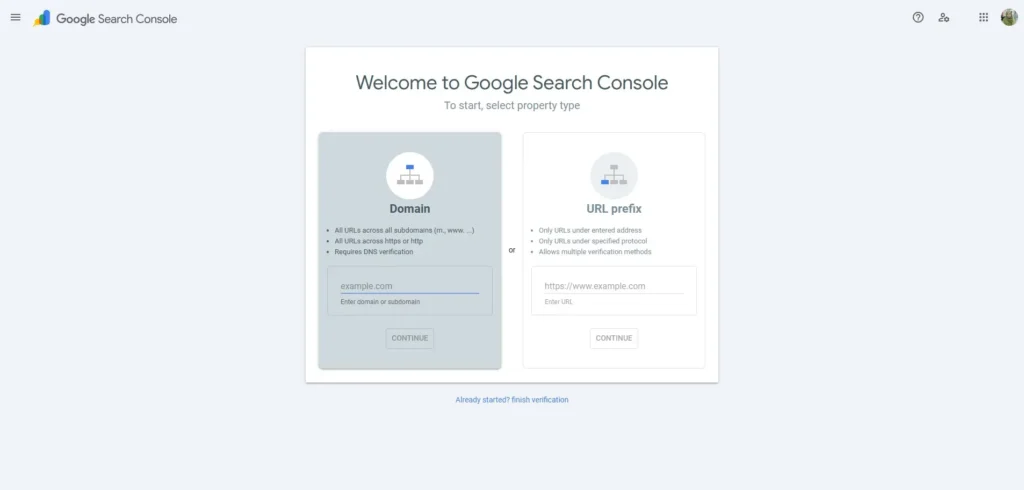 google search console
